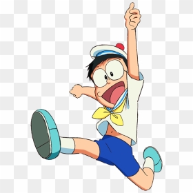Nobita Jumping Clipart, HD Png Download - doraemon png