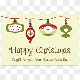 Gift Tag Sticker Made With A Free Holiday Font, Griffy - Illustration, HD Png Download - christmas tag png