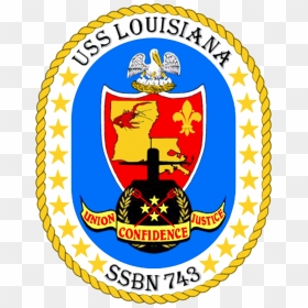 Uss Louisiana Ssbn 743 Logo, HD Png Download - us navy png
