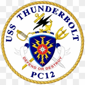 Transparent Thunderbolts Png - Uss Monsoon Crest, Png Download - us navy png