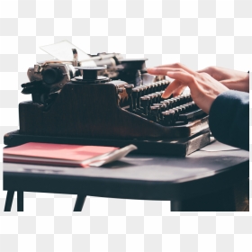 Typing On Type Writer - Typewriter, HD Png Download - typing png