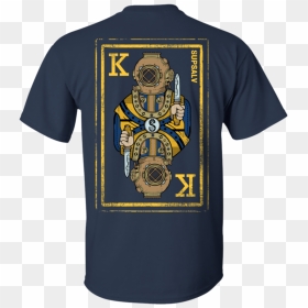 Mk V King Card Gildan Cotton T-shirt - Running Wild Pile Of Skulls Shirt, HD Png Download - us navy png