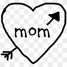 Image Of Bad Mom Tattoo Decal - Heart, HD Png Download - mom tattoo png