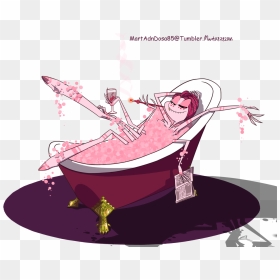 Angel’s Bubble Bath🛀🛀🛀 - Hazbin Hotel Angel Dust, HD Png Download - bubble bath png