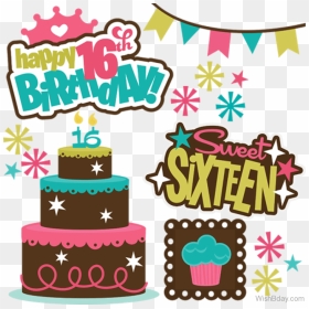 Transparent Teenager Clipart - Happy 16 Birthday Girl, HD Png Download - birthday girl png