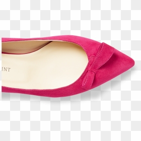 10mm Italian Made Natalie Pointed Toe Flat In Pomegranate - Ballet Flat, HD Png Download - ballerina shoes png