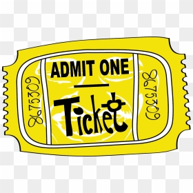 Transparent Tickets Clipart - Transparent Ticket Png Admit One Clipart, Png Download - admit one ticket png