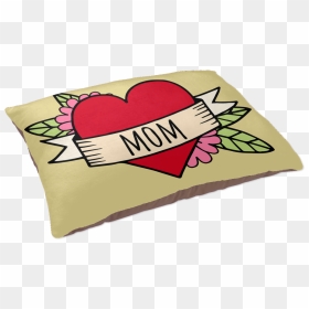 Mom Tattoo Dog Bed - Cushion, HD Png Download - mom tattoo png