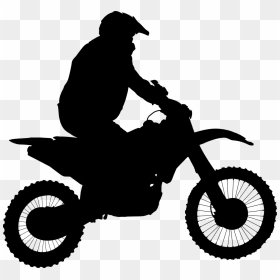 Motocross Motorcycle Silhouette Clip Art - Motocross Silhouette Png, Transparent Png - dirtbike png