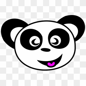 Happy Clipart Images Pictures Panda Face Clip Art- - Clipart Panda Face, HD Png Download - excited face png