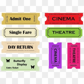 Theater Tickets - Ticket, HD Png Download - admit one ticket png