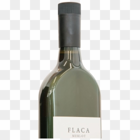 Bordeaux Shoulders On A Flat Wine Bottle - Glass Bottle, HD Png Download - wine bottle and glass png