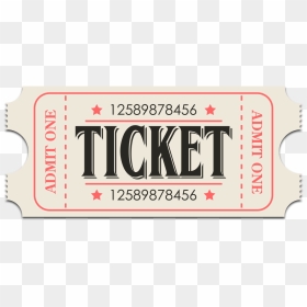 Tickets On Sale Now Click The Ticket Below To Order - Century Gothic Font, HD Png Download - admit one ticket png