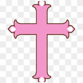 Pink Cross Cliparts - Cross, HD Png Download - pink cross png