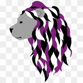 Asexual Pride Lion - Illustration, HD Png Download - angry lion png