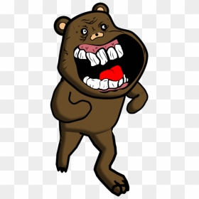 Bear Cartoon Mammal Dog Like Mammal Vertebrate Cat - Pedo Bear Gif Transparent, HD Png Download - forever alone face png