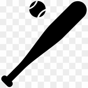 It"s An Image Of A Baseball And Bat - Baseball Bat Icon Png, Transparent Png - softball bat png