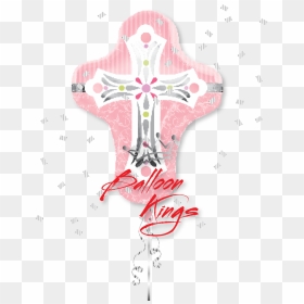 First Holy Communion Cross Pink , Png Download - Croix Rose, Transparent Png - pink cross png