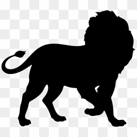 Lion Black And White Sticker, HD Png Download - angry lion png