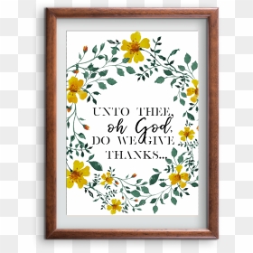 Give Thanks Free Printable From Pageofjoy - Picture Frame, HD Png Download - give thanks png