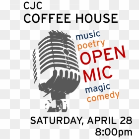 Coffee House/open Mic Night - Microphone, HD Png Download - open mic png