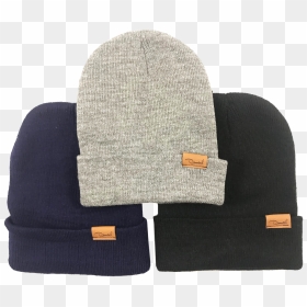 Winter Beanie In Navy, Gray, Black - Beanie, HD Png Download - black beanie png