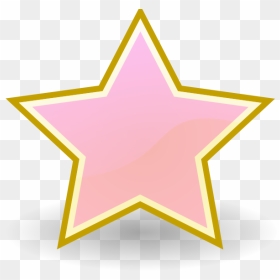 Baby Pink Star Clip Art At Clker - Baby Pink Star Clipart, HD Png Download - pink star png