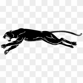 Panther Clipart Black Jaguar - Clipart Tiger Running Png, Transparent Png - black jaguar png