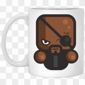 Nick Fury White Mug - Mug, HD Png Download - white mug png