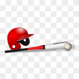 Softball Clipart Batting Cage - Baseball Ball Bat And Cap, HD Png Download - softball bat png