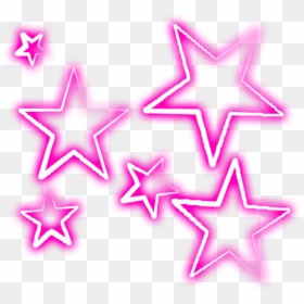 Transparent Pink Stars Png - Neon Stars Transparent Background, Png Download - pink star png