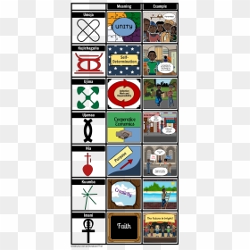 Winter Holiday Symbols - Simbolos Kwaanzaa, HD Png Download - kwanzaa png