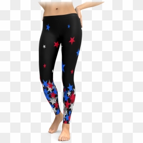 American Eagle Corgi Leggings, HD Png Download - red white and blue stars png