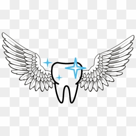 Tooth Fairy - Angel Wings Drawing Png, Transparent Png - tooth fairy png
