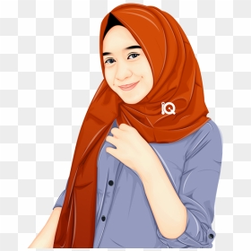 Vector Vexel Art Hijab Girls Artist Illustration Vexel - Girl, HD Png Download - hijab png