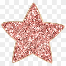 Dmogstad Timeflies Glitterstar Pink - Transparent Pink Glitter Stars, HD Png Download - pink star png