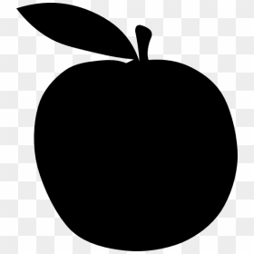 Black Apple Clip Art At Clker - Apple Black Png Clipart, Transparent Png - apple outline png