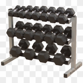 Body Solid 40 Inch 3 Tier Dumbbell Rack - Dumbbell Rack, HD Png Download - dumbbells png