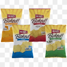 Herr"s Baked Potato Crisps- Available In Four Delicious - Herr's, HD Png Download - potato chips png