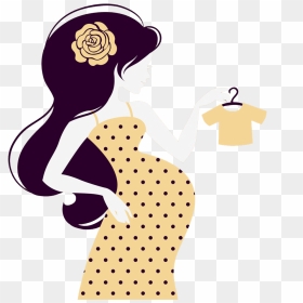 Woman Silhouette Pregnancy Illustration - Embarazo Imagenes En Caricatura, HD Png Download - pregnant woman png