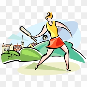 Rounders Bat And Ball Game Equipment - Clipart Rounders, HD Png Download - softball bat png