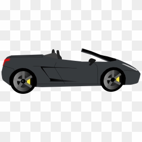 Sports Car Clipart Side View Banner Royalty Free Stock - Car Clipart Side View, HD Png Download - car png top
