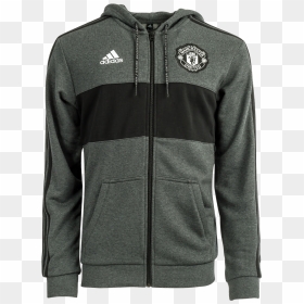 Manchester United Full Zip Hoodie - Zipper, HD Png Download - manchester united png
