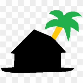 Transparent Hut Png - Hut And Tree Icon Png, Png Download - hut png