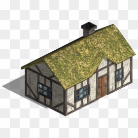 Transparent Hut Png - 2d Medieval House Sprite, Png Download - hut png