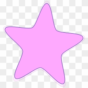 Pink Star Cartoon Png, Transparent Png - pink star png