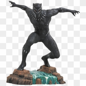 Black Panther Pvc Diorama - Diamond Select Gallery Black Panther, HD Png Download - marvel black panther png