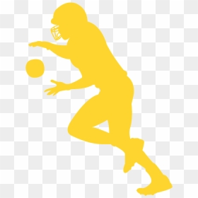 Illustration, HD Png Download - american football player silhouette png