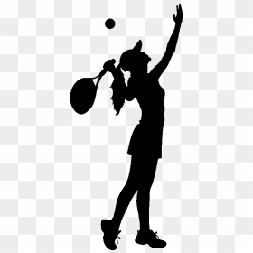 Silhouettes Tennis, HD Png Download - american football player silhouette png