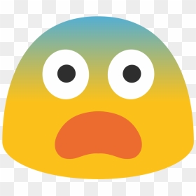 File - Emoji U1f628 - Svg - Emoji 😨 - Cara De Asustado Emoji, HD Png Download - eye roll emoji png